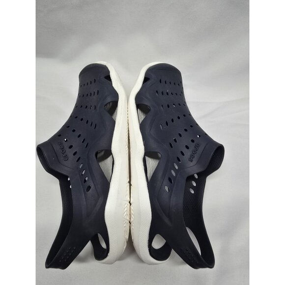Crocs Swiftwater Wave Slingback Sandals Mens Blue Size 6 Water Shoes Perforated - Picture 6 of 11
